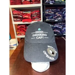 Irish Hat Drinking Cap Bottle Opener Black Headwear